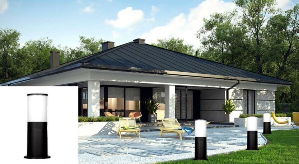 Zita Kule 41 cm Bahce Duvar Yer Aydınlatma Armatürü E27