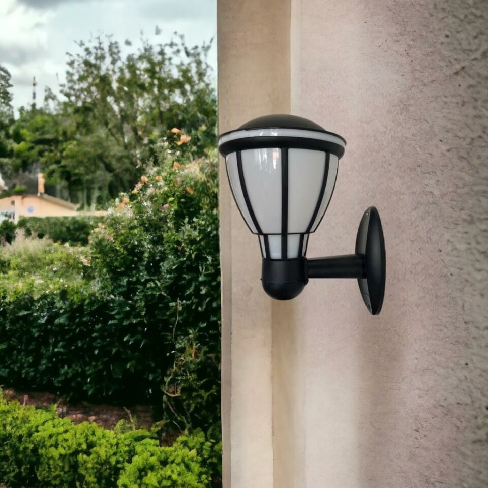 Zita Kupa Bahçe Duvar Aplik Aydınlatma e27 Duy Siyah / 231