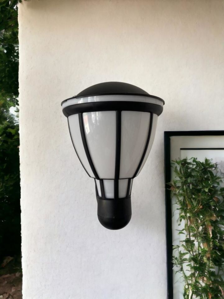 Zita Kupa Bahçe Duvar Aplik Aydınlatma e27 Duy Siyah / 231