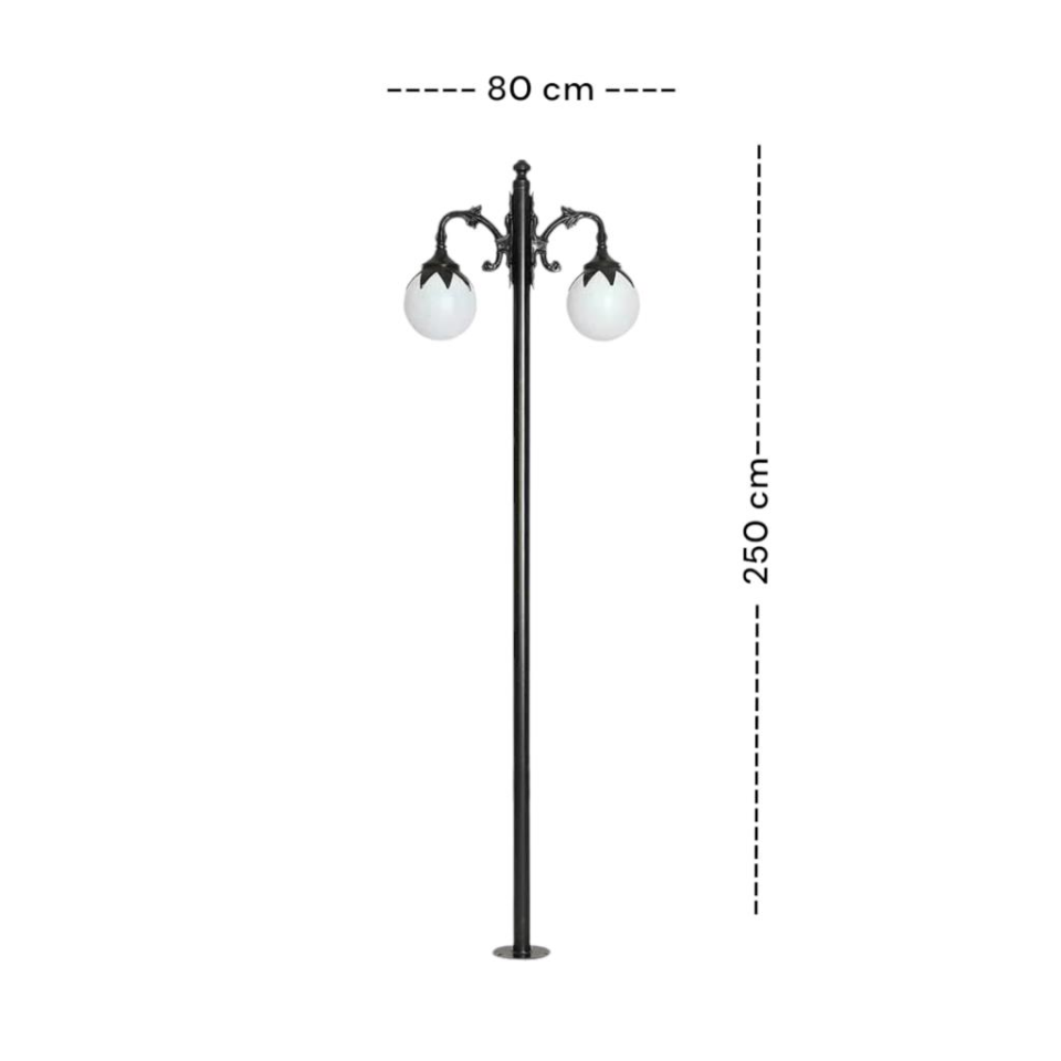 Şanlı Bahçe Aydınlatma Direği 250 cm Ş877