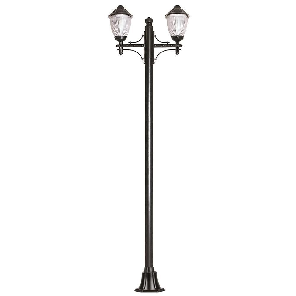 Şanlı 892 Bahçe Aydınlatma Direği | 260 cm | E27 Duy | Polikarbon Cam | Çelik Boru Gövde | ABS Kollu | Dış Mekan