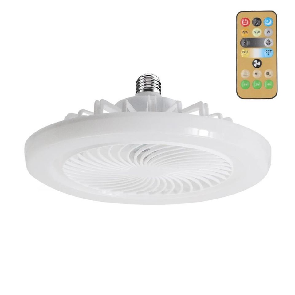 42 Watt 3 Farklı Renk Modlu Dimlenebilir Cata Poyraz Kumandalı Fan Led Ampul
