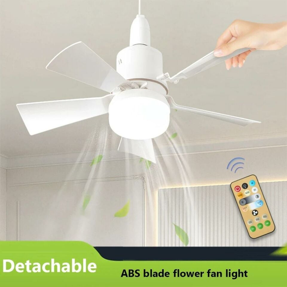 62 Watt 3 Farklı Renk Modlu Dimlenebilir Cata Lodos Kumandalı Fan Led Ampul