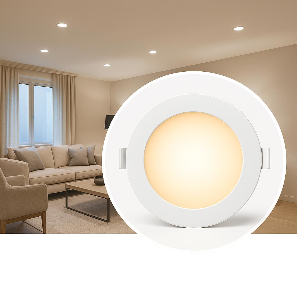 CATA CT-5144G 3W Slim LED Panel Spot – 3000K Günışığı Yuvarlak Sıva Altı Aydınlatma