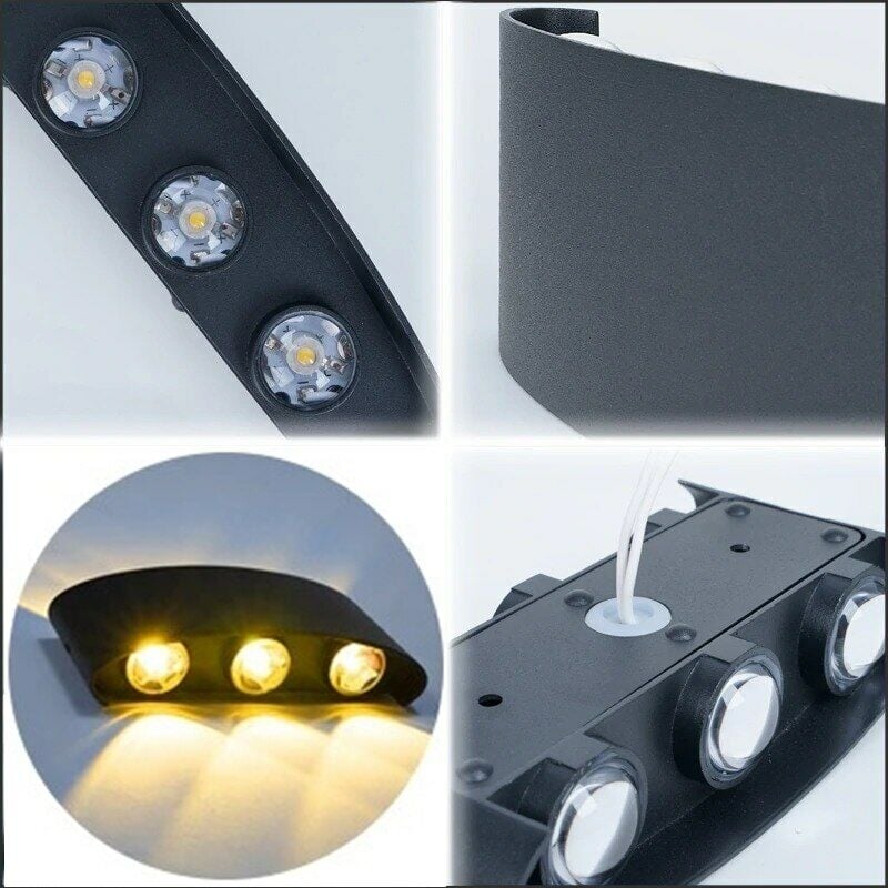 Dekoratif Çift Yönlü Bahçe Aplik Duvar Aydınlatma Led Aplik Cata Haiti Led Aplik 3200K Gün Işığı CT-8011-G