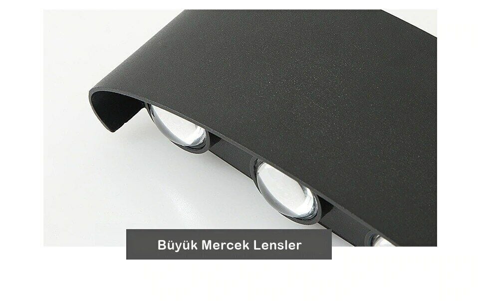 Dekoratif Çift Yönlü Bahçe Aplik Duvar Aydınlatma Led Aplik Cata Haiti Led Aplik 3200K Gün Işığı CT-8011-G