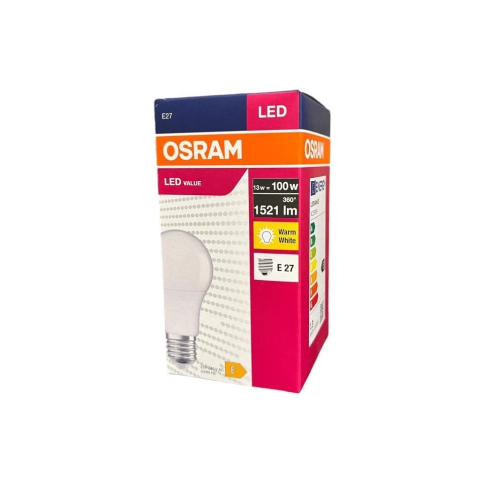 Osram LedValue 13-100W E-27 Led Ampul 2700K Sarı Işık 1521 Lümen