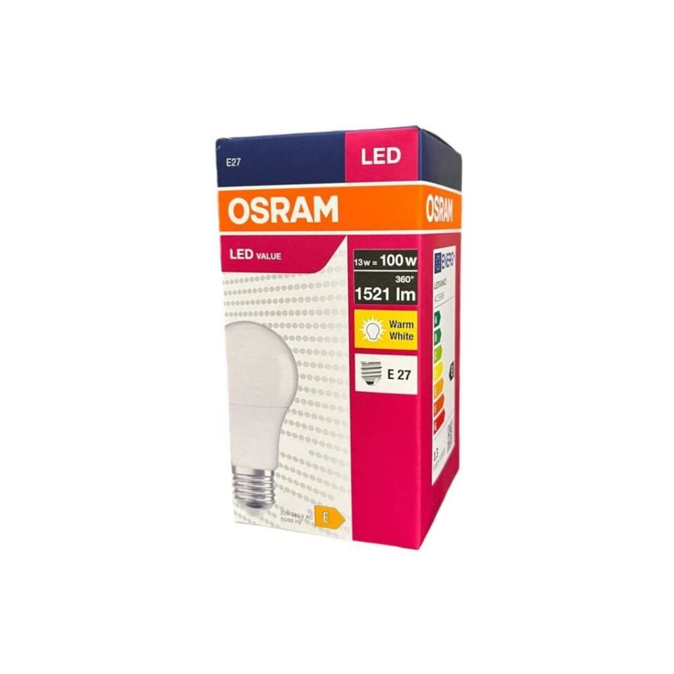 Osram LedValue 13-100W E-27 Led Ampul 2700K Sarı Işık 1521 Lümen