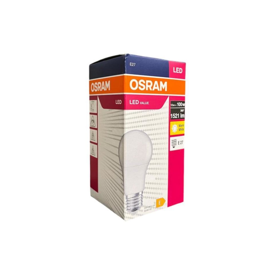 Osram LedValue 13-100W E-27 Led Ampul 2700K Sarı Işık 1521 Lümen