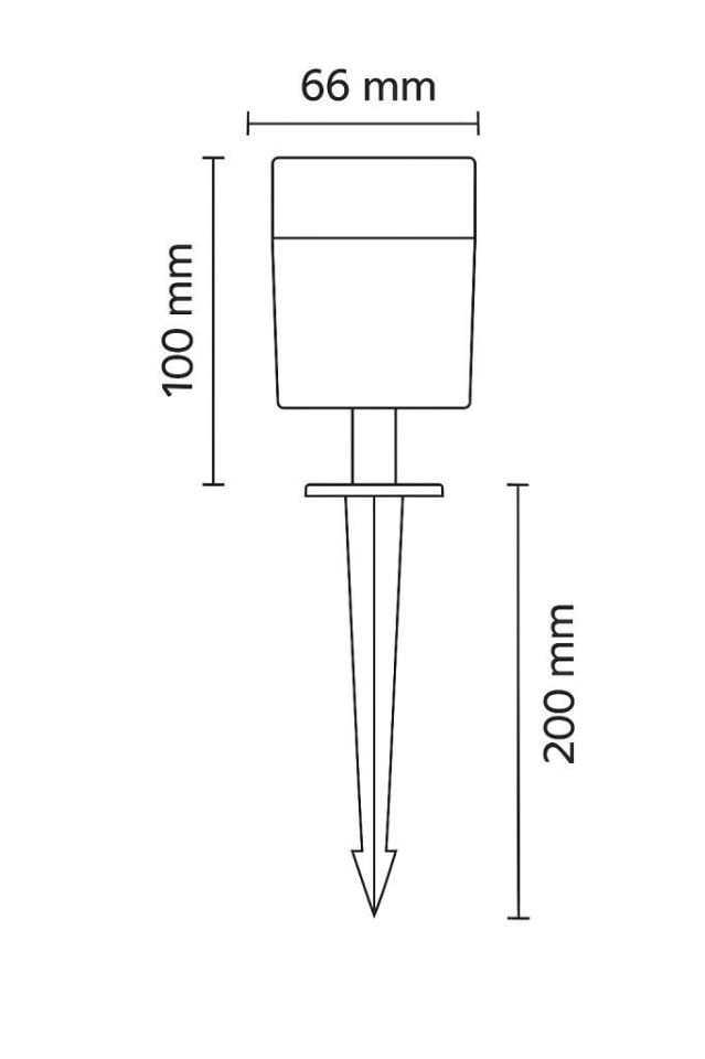 Zita Mavi Işıklı Kazıklı Çim Armatürü – GU10 Ampullü, Değiştirilebilir Bahçe Aydınlatma Lambası, 220V