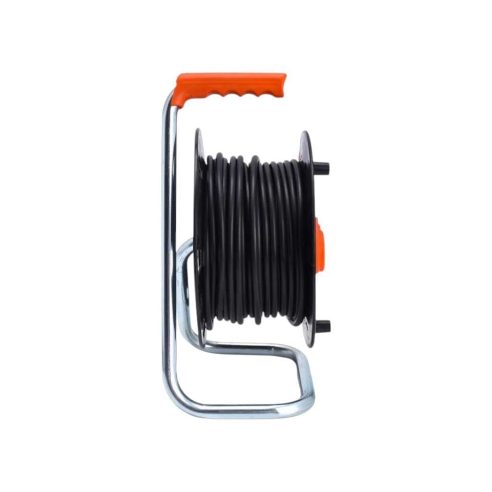 Bylion 20 Metre Makaralı Seyyar Uzatma Kablosu Plastik 3x2.5mm Kablolu PMK-20325-F