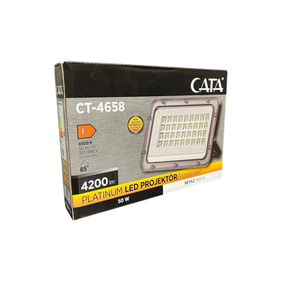 Platınum 50 Watt Led Projektör IP65 6500K Beyaz Işık 4200 Lümen