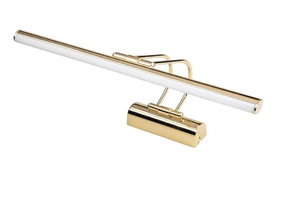 Flüt Aplik Gold Kasa Gün Işığı Resim,Tablo,Ayna Üstü Banyo 35cm Ledli Aplik