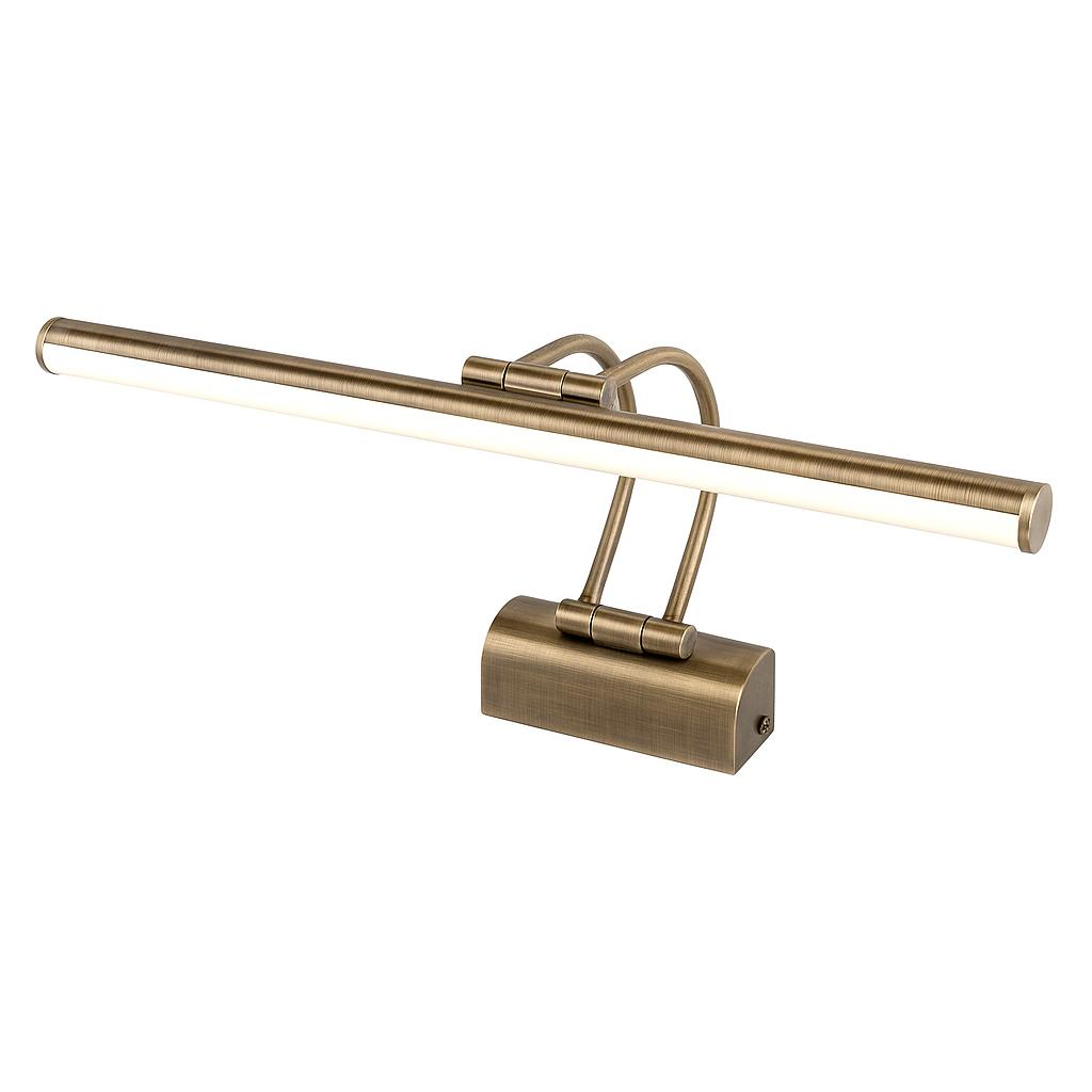 SekaTech 35cm Flüt Aplik – Eskitme Kasa, 6W 3200K Gün Işığı LED Ayna Üstü Banyo ve Tablo Aydınlatma Lambası