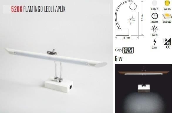 CATA 6 Watt Ledli  Resim ve Ayna Üstü Aplik Günışığı CT-5206