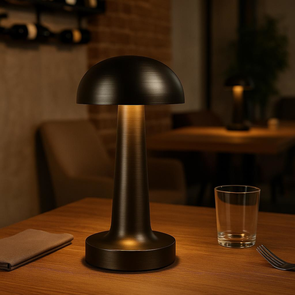 Cata CT-8428 Siyah Lizbon Şarjlı Dokunmatik Masa Lambası – 3 Renk Modu, Dimlenebilir, Modern Tasarım