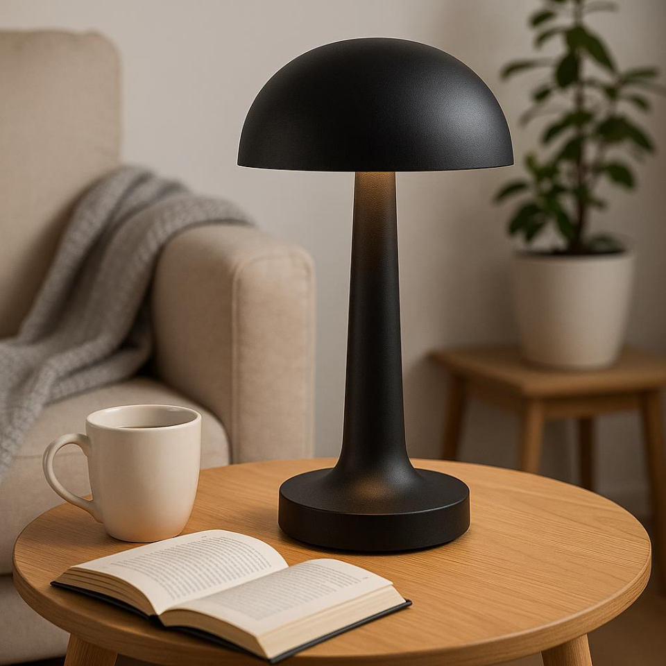 Cata CT-8428 Siyah Lizbon Şarjlı Dokunmatik Masa Lambası – 3 Renk Modu, Dimlenebilir, Modern Tasarım