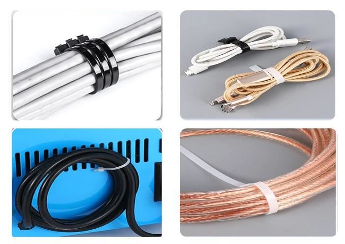 Çetsan 3,6x250 Beyaz 25cm Kablo Bağı Plastik Cırt Kelepçe Toplayıcı-100 Adet