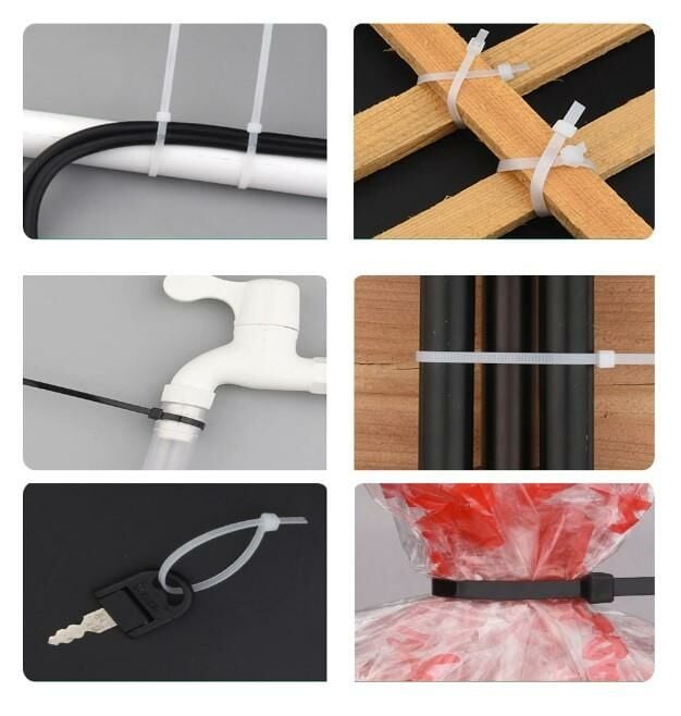 Çetsan 3,6x150 Beyaz 15cm Kablo Bağı Cırt Kelepçe Toplayıcı-100 Adet