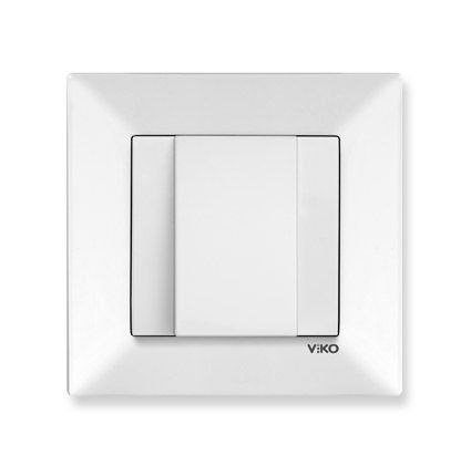 Viko Meridian Beyaz Kablo Çıkış Kapağı Çerçeve Dahil