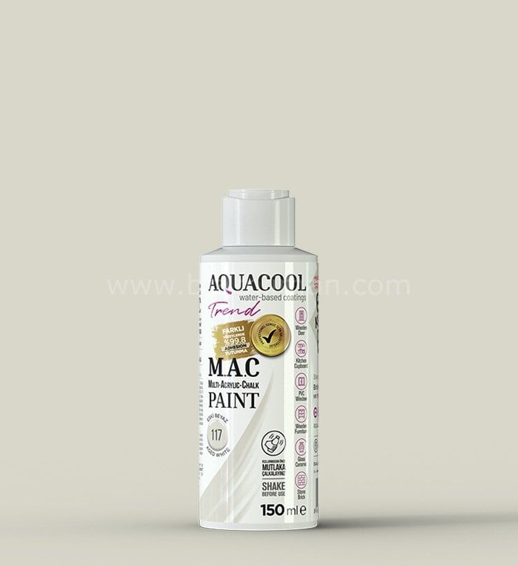 Trend M.A.C Su Bazlı Eski Beyaz 117 Lake Boya 150 ml 500 ML