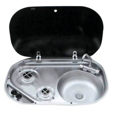 Çift Ocaklı Lavabo Pas.Çelik 440x680