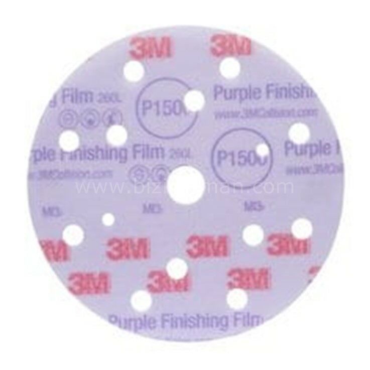 260L+ Hookit 15 Delikli Disk Zımpara 150mm 50'li Paket