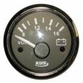 Voltmetre 8-16V 12/24V Krom Çerçeve