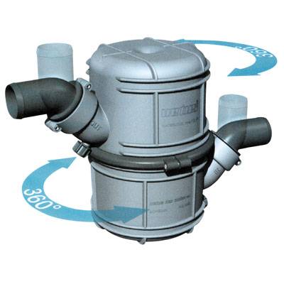 Plastik Waterlock+Muffler 90mm