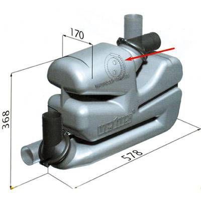 Plastik Waterlock Çekvalfli 75mm