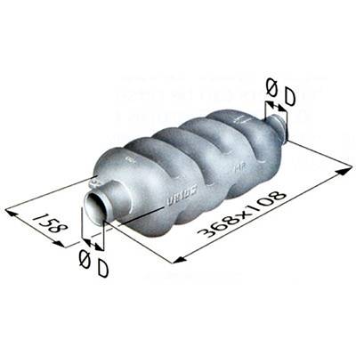 Plastik Muffler 100mm