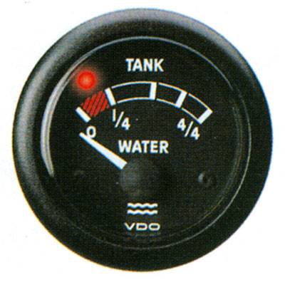 Temiz Su Tankı Göstergesi 12-24V Siyah