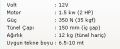 Başpervane 35Kgf 12V