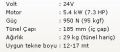 Başpervane 95Kgf 24V