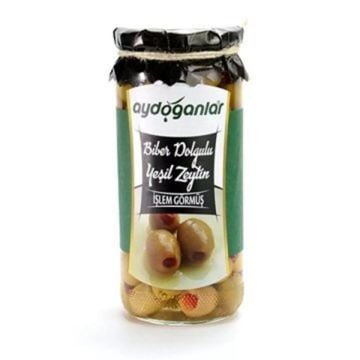 Biber Dolgulu Yeşil Zeytin (261-290 Medium) 300 Gr