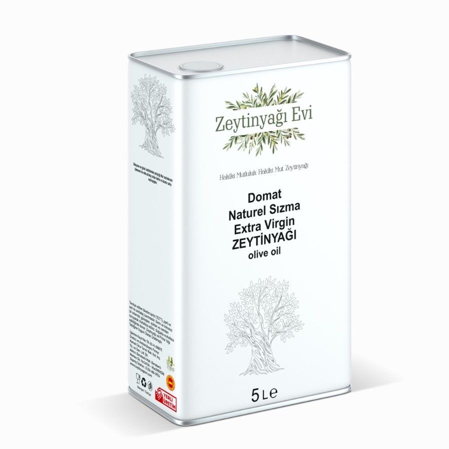 Premium Gold Zeytinyagievi Domat Naturel Sızma Mut Zeytinyağı Teneke Ambalaj (5 Lt)
