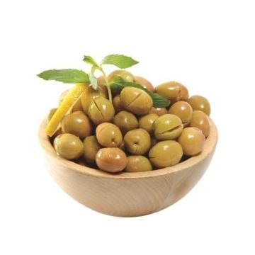 Sofralık Doğal Ayvalık Kırma Yeşil Zeytin (261-290 M) 1800 Gr Pet Ambalaj