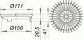 590183 Düz Yaprak Tutucu S 15