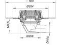 671165 SuperDrain sifonik çatı süzgeci 64 Dallbit DN 70