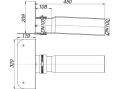635402 Parapet Süzgeci Gövdesi FPO-PP DN100