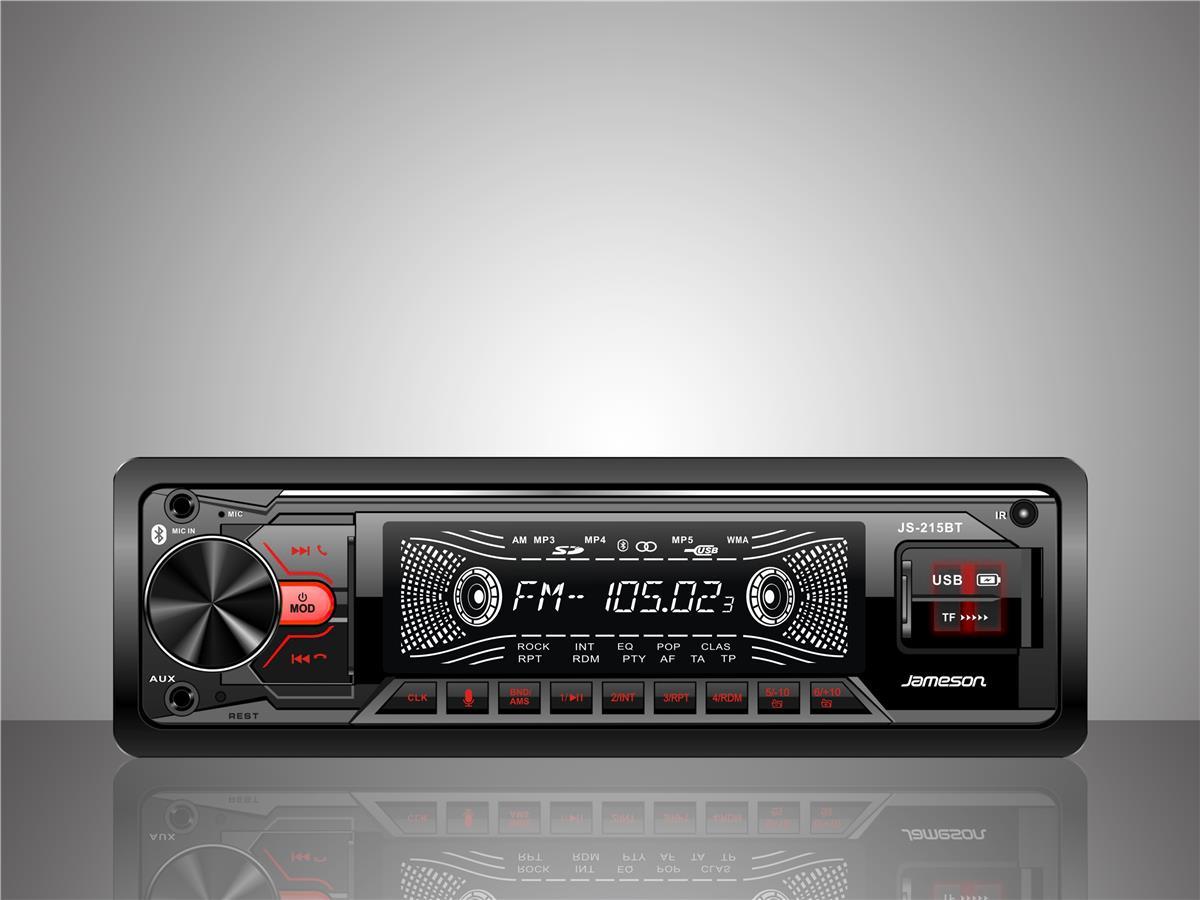 Jameson JS-215BT Bluetoothlu Çift USBli Hafıza Kartlı Oto Teyp