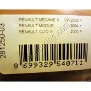 Renault Megane II-Modus-Clio III Teyp Çerçevesi