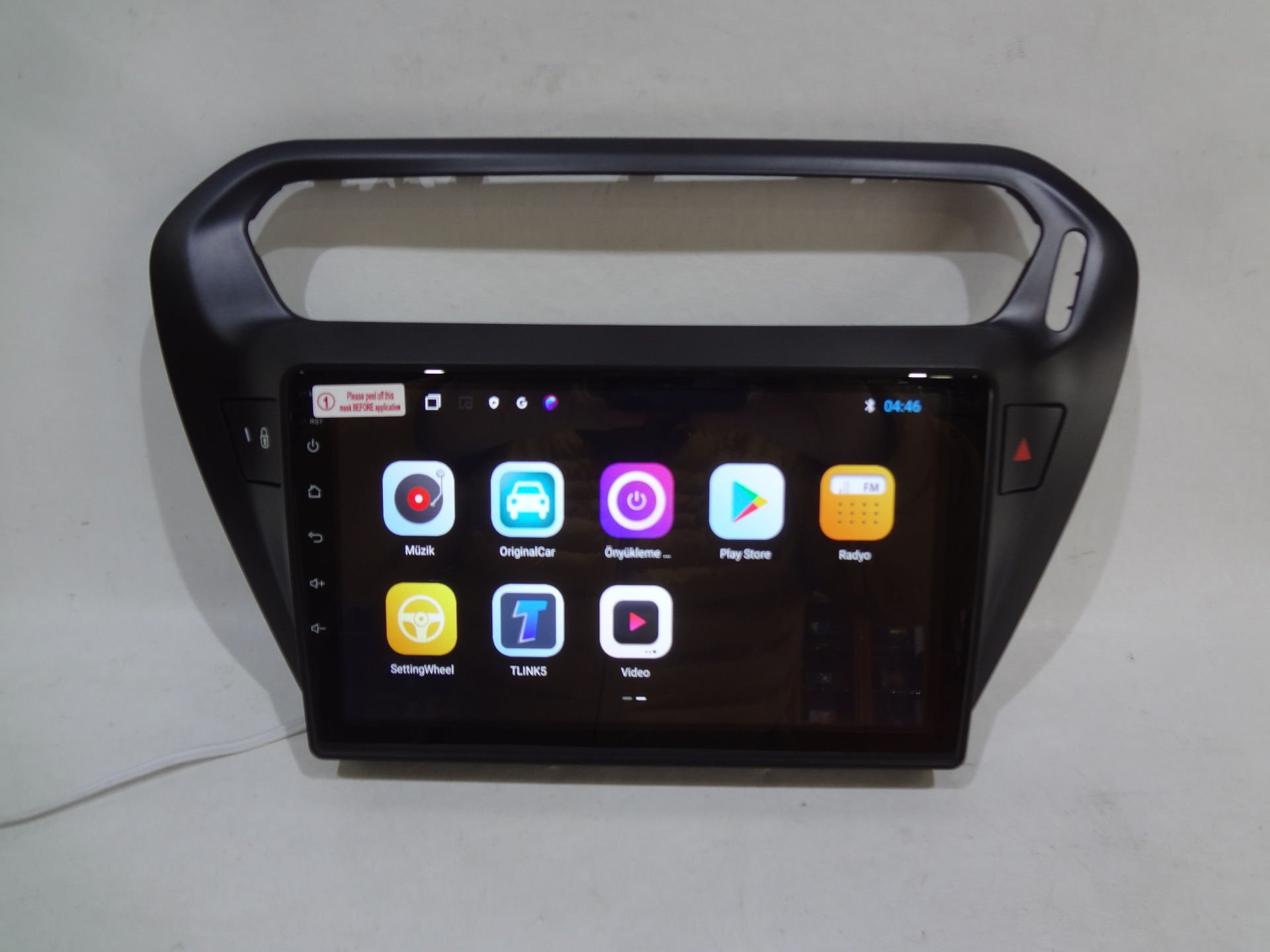 Navix Peugeot 301 Android 12 CarPlay Android Auto QLED Multimedya -Siyah-