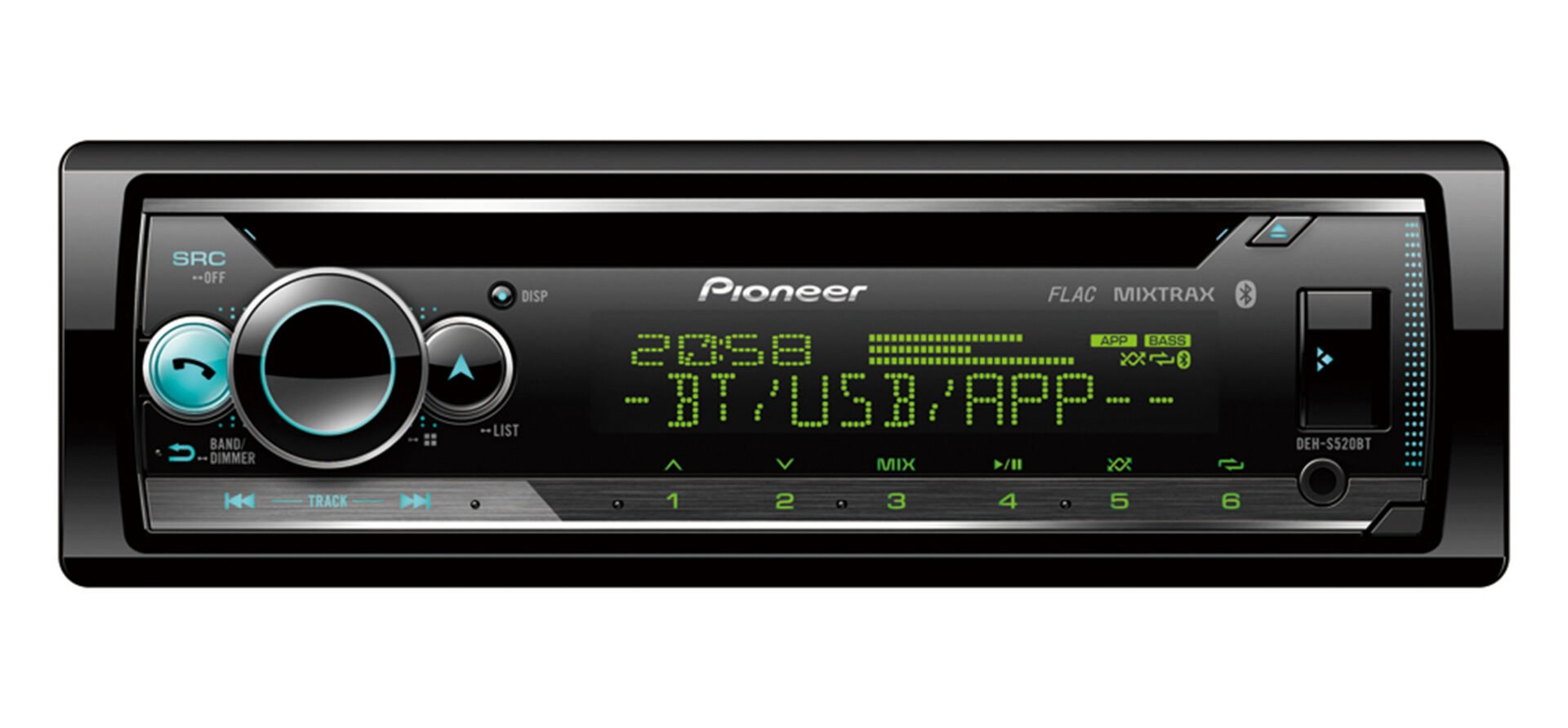 Pioneer DEH-S520BT Bluetooth'lu,CD'li,USB'li Oto MP3 Teyp