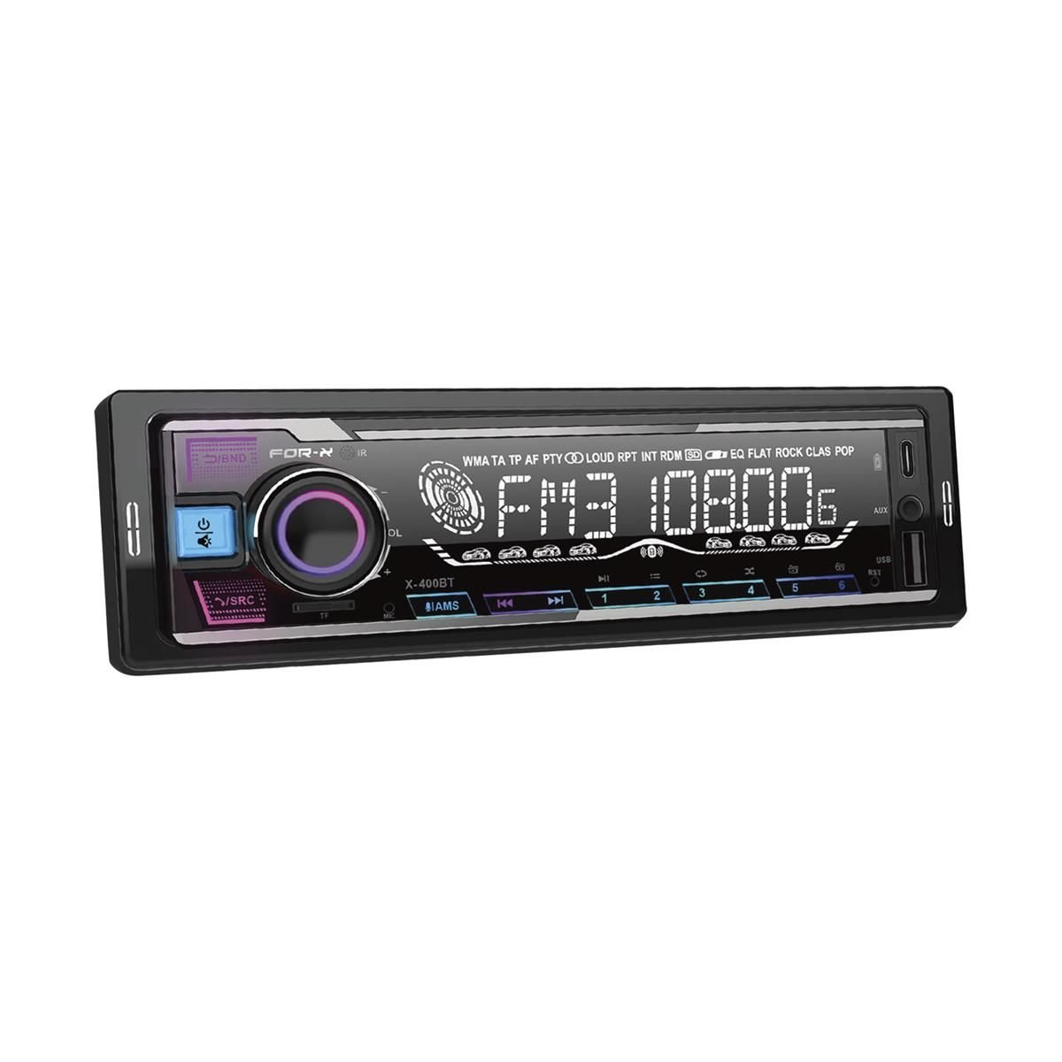 For-X X-400BT Bluetoothlu Çift USBli Hafıza Kartlı Oto Teyp