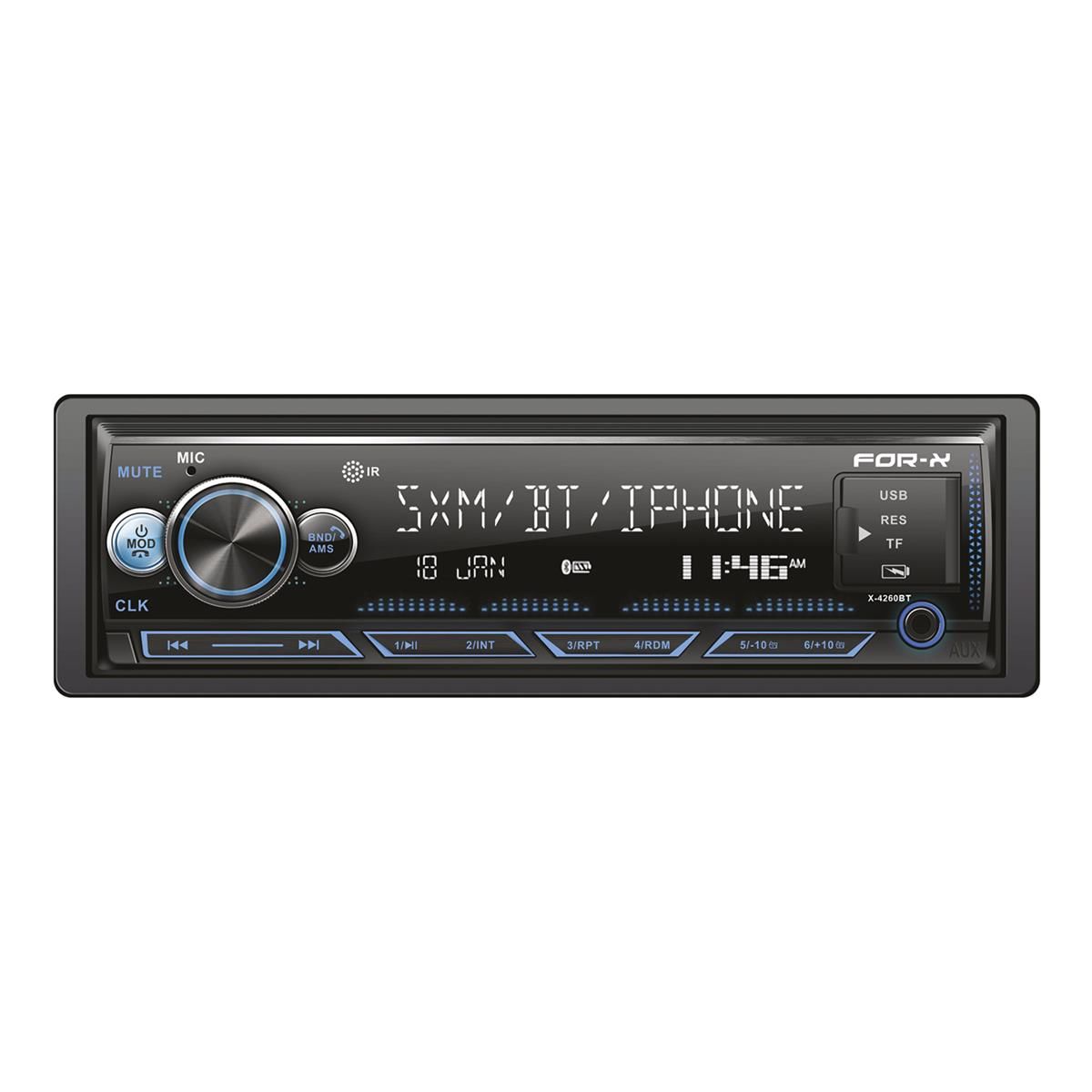 For-X X-4260BT Bluetoothlu Çift USBli Hafıza Kartlı Oto Teyp