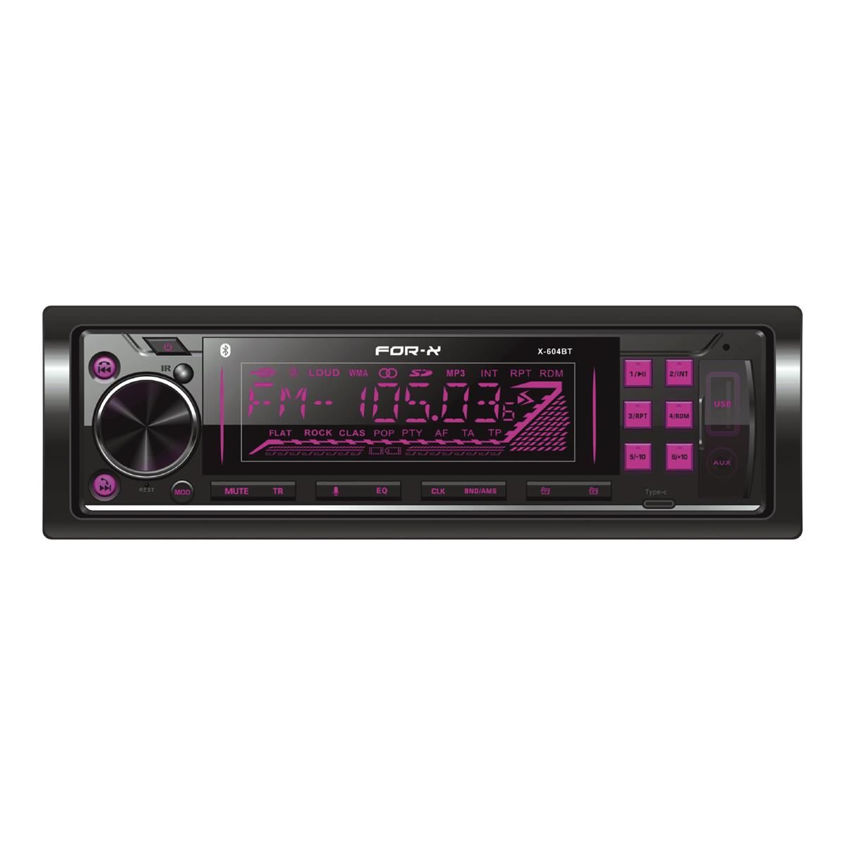 For-X X-604BT Bluetoothlu Çift USBli Hafıza Kartlı Oto Teyp