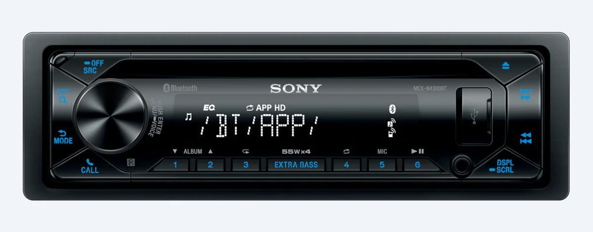 Sony MEX-N4300BT Bluetoothlu,Radyolu,CD'li,USB Girişli Oto Teyp