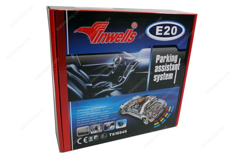 Inwells E20 Sesli Geri Vites Mesafe Sensörü Park Sensörü - Siyah