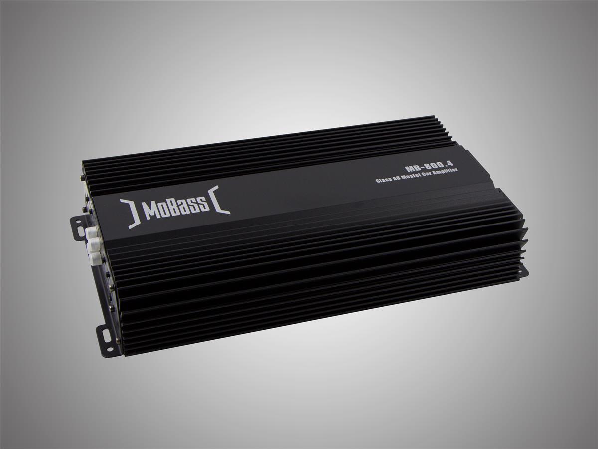 Mobass MB-800.4 Bass Kontrollü 4000 Watt 4 Kanallı Oto Amfi